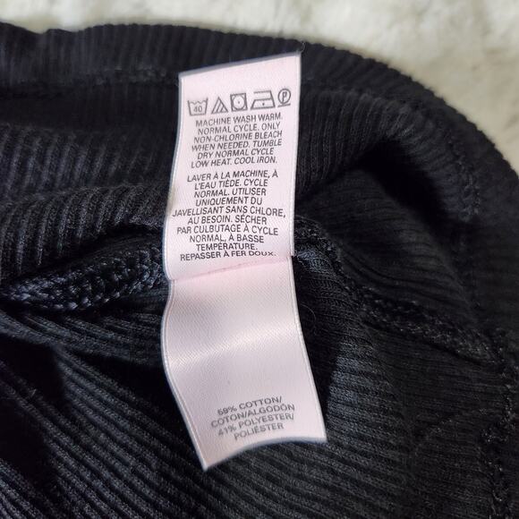 Victoria's Secret Black Soft and Stretchy Henley Long Sleeve Sleep Shirt - S - Picture 4 of 8